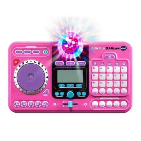 vtech kidi dj mix mesa de mezclas rosa (vtech - 547357)