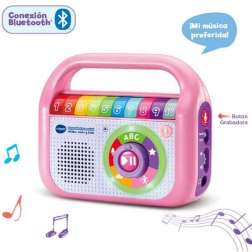 vtech reproductor musical graba, canta y baila rosa (vtech - 615557)