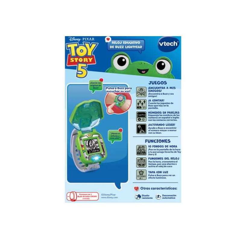 vtech toy story 5 reloj educativo buzzlightyear (vtech - 591922)