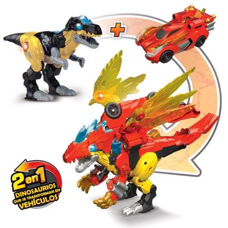 vtech switch & go dinos 2 en 1 dragorex dinocar (vtech - 582367)