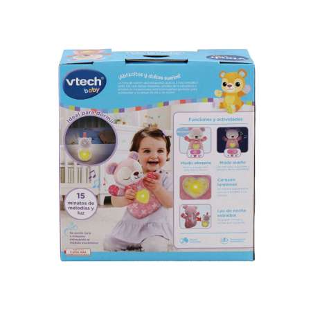 vtech peluche cuna osito melodias rosa (vtech - 539857)