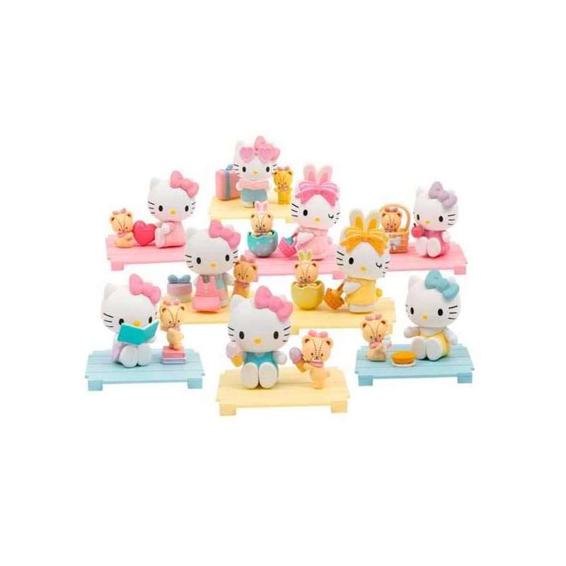 hello kitty minibox sweetheart playmates (famosa - hkt38100)