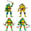 tmnt movie figuras deluxe surtidas (famosa - tu800000) tmnt movie figuras deluxe surtidas (famosa - tu800000)