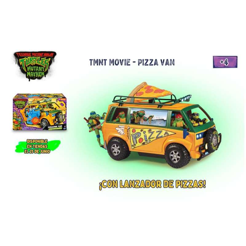 tmnt movie pizza van (famosa - tu804000)