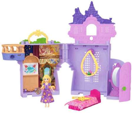 disney princess minis castillo de rapunzel (mattel - jdp61)