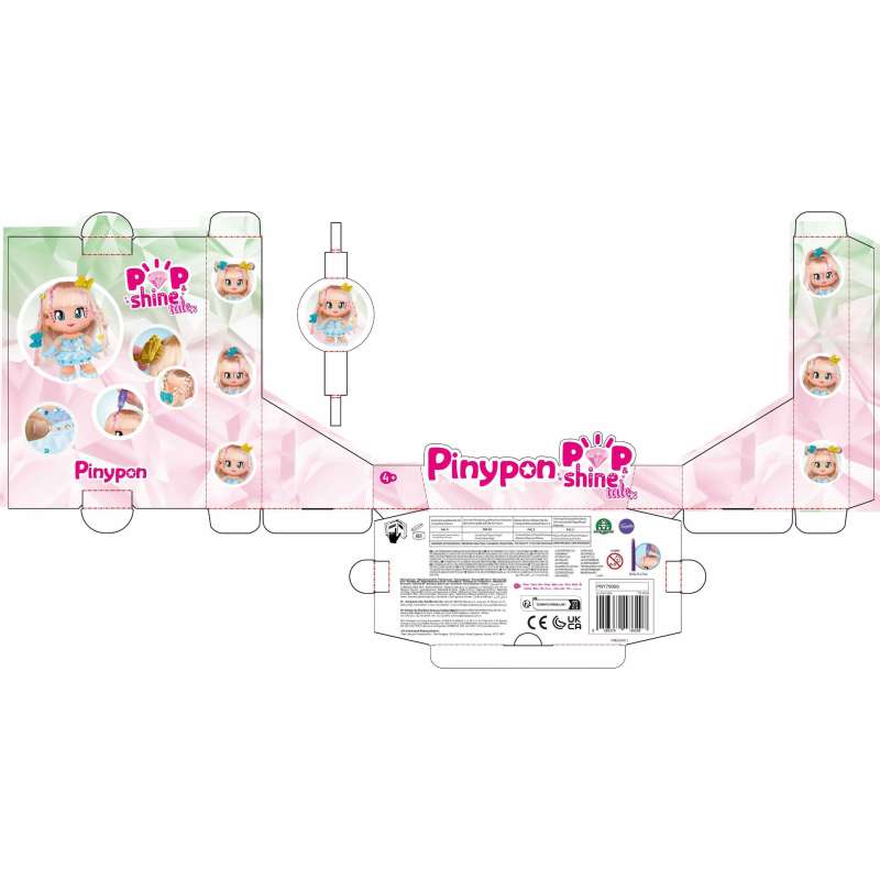 pinypon pop & shine cuentos (famosa - pny79000)