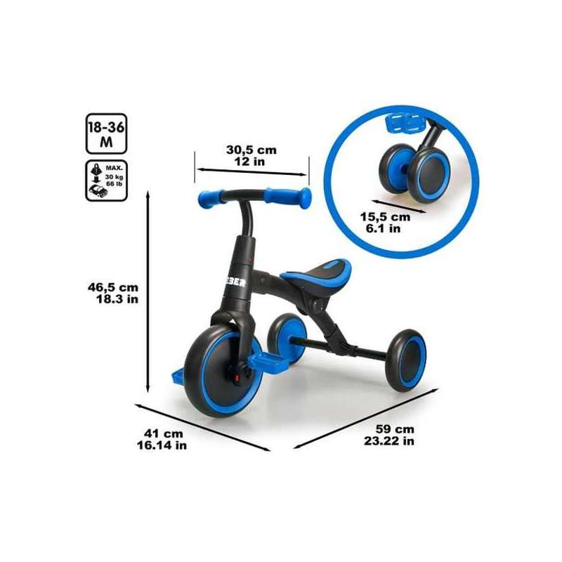 feber tribike evolutivo 2 en 1 (feber - feb18000) feber tribike evolutivo 2 en 1 (feber - feb18000)