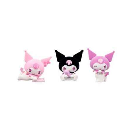 hello kitty figuras premium 10 cm kuromi pack de 3 (famosa - hktj2000)