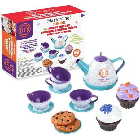 masterchef jr. set de cafe con 14 accesorios (famosa - mte06000)