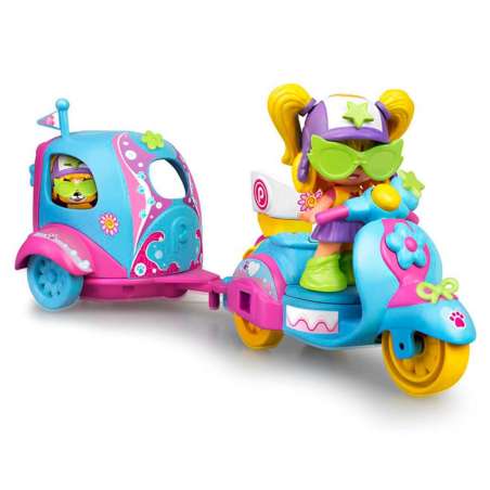 pin y pon my puppy & me moto y remolque (famosa - 700016247)