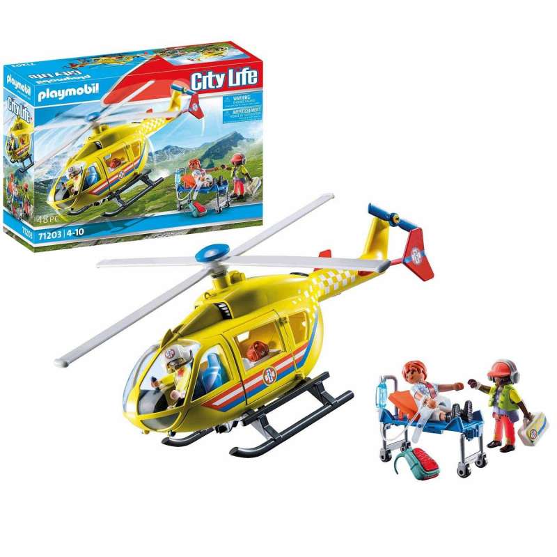 playmobil helicoptero de rescate (playmobil - 71203) playmobil helicoptero de rescate (playmobil - 71203)