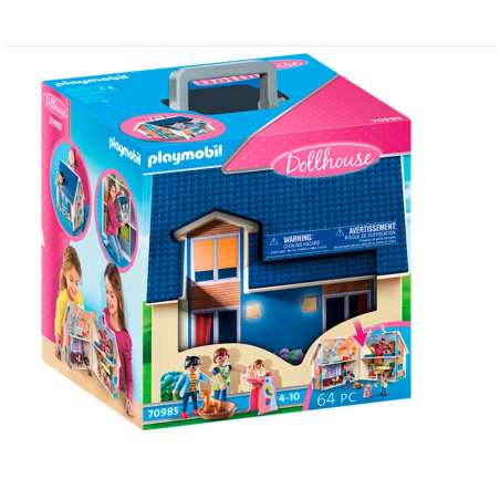 playmobil casa de muÑecas maletin (70985)