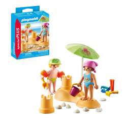 playmobil niÑos con castillo de arena ( 71581)