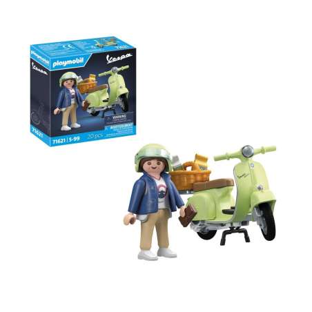 playmobil 1969 vespa 150 sprint verde ( 71621)