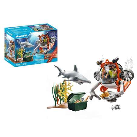 playmobil busqueda del tesoro con submarino (playmobil - 71860)