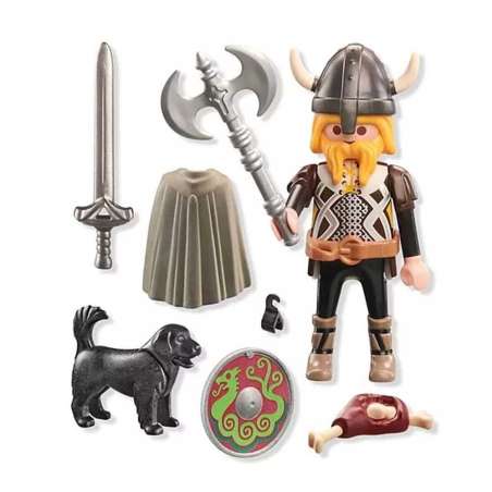 playmobil vikingo con perro guardian (71755)