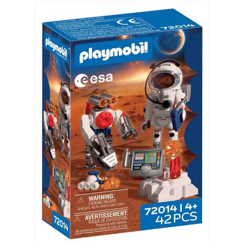 playmobil astronauta de la esa con robot (playmobil - 72014) playmobil astronauta de la esa con robot (playmobil - 72014)