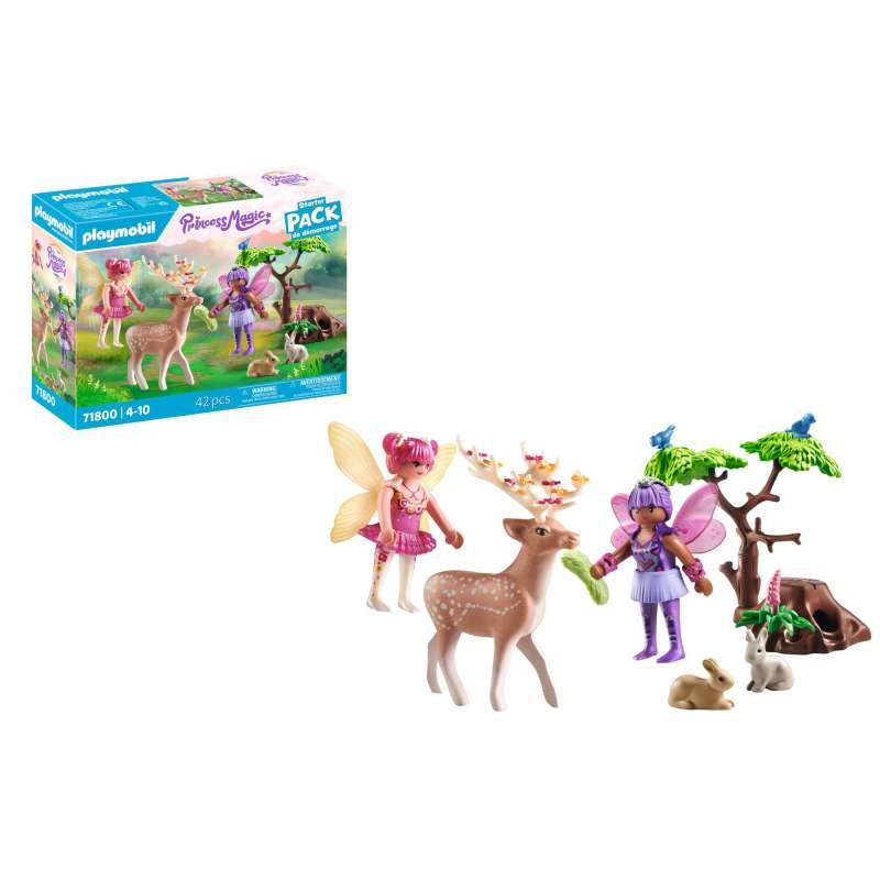 playmobil starter pack hadas con animales del bosque (71800) playmobil starter pack hadas con animales del bosque (71800)