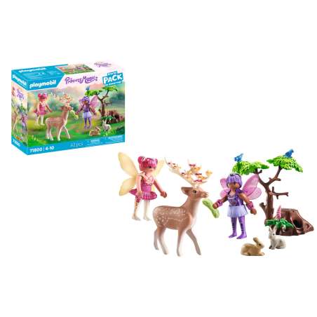 playmobil starter pack hadas con animales del bosque (71800)