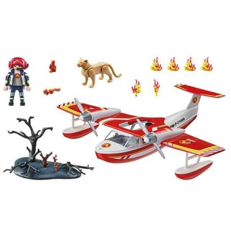 playmobil hidroavion de bomberos ( 71463 )