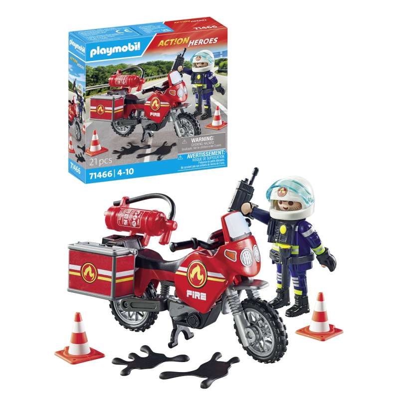 playmobil moto de bomberos (71466) playmobil moto de bomberos (71466)