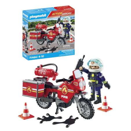 playmobil moto de bomberos (71466)
