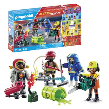 playmobil my figures bomberos ( 71468 )