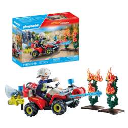 playmobil quad de bomberos (71825)