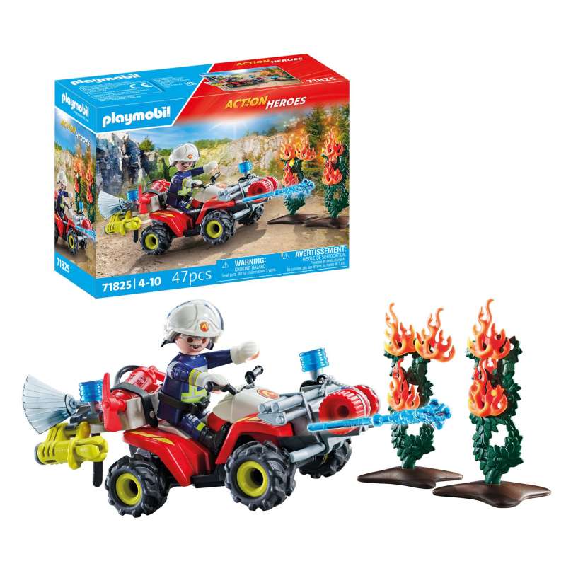 playmobil quad de bomberos (71825) playmobil quad de bomberos (71825)