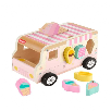 fisher-price heladeria de madera (mattel - hxt86)