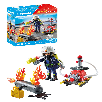 playmobil bombero con bomba de agua (71826) playmobil bombero con bomba de agua (71826)