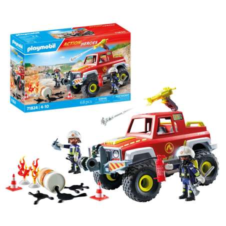 playmobil camion de bomberos (71824)