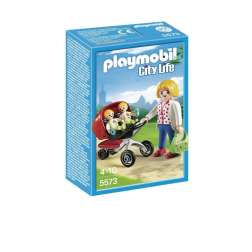 playmobil mama con carrito de gemelos ( 5573 )