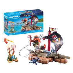 playmobil bote de pirata con tesoro (71794)