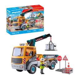 playmobil camion de construccion con grua (playmobil - 71750)