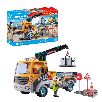 playmobil camion de construccion con grua (playmobil - 71750)