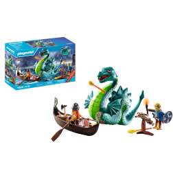 playmobil vikingos con monstruo marino ( 71830 )