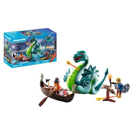 playmobil vikingos con monstruo marino ( 71830 )