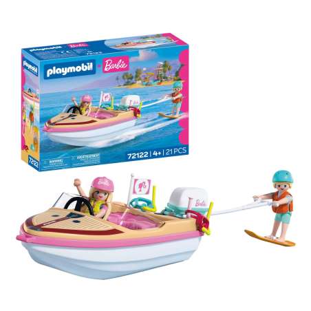 playmobil x barbie barco de aventuras (playmobil - 72122)