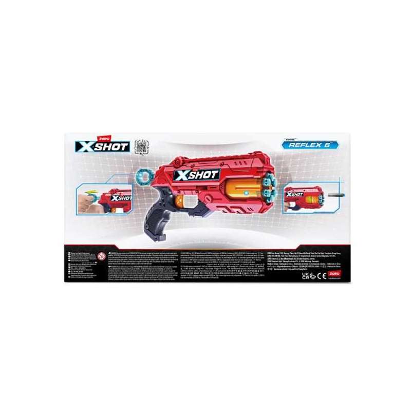 x-shot pistola de dardos reflex 6 dardos (zuru - 36433) x-shot pistola de dardos reflex 6 dardos (zuru - 36433)