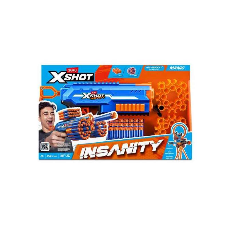 x-shot pistola insanity-manic (zuru - 36603)