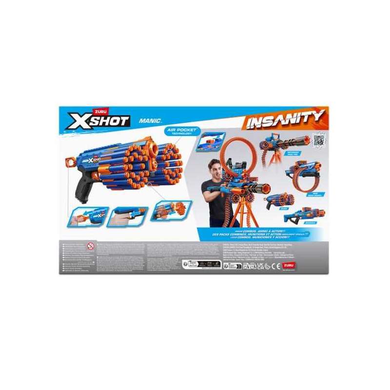 x-shot pistola insanity-manic (zuru - 36603)