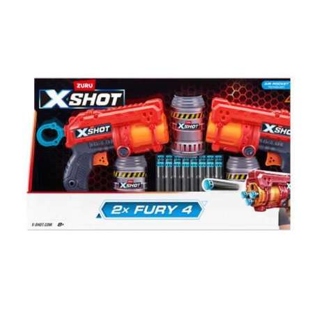 x-shot 2 pistolas dardos fury 4 (zuru - 36329)