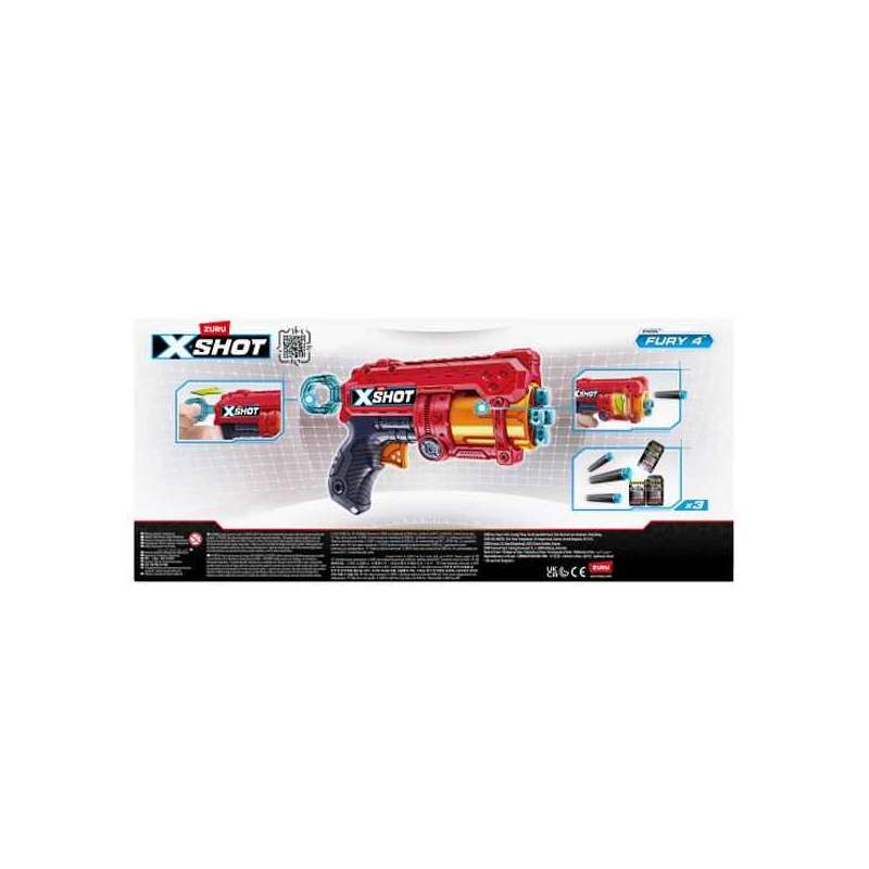 x-shot 2 pistolas dardos fury 4 (zuru - 36329) x-shot 2 pistolas dardos fury 4 (zuru - 36329)