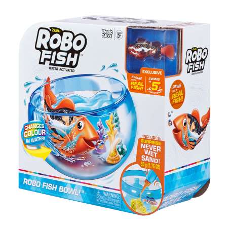 zuru robo alive pecera con pez electronico (zuru - 7126)