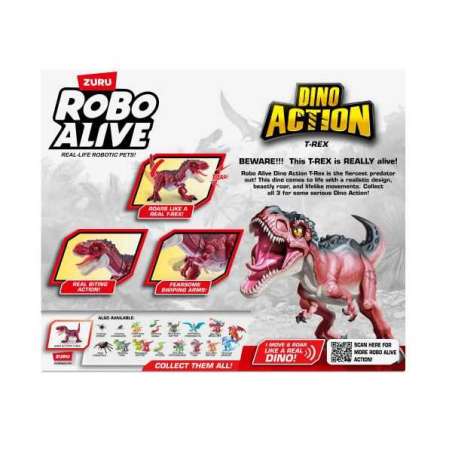 zuru robo alive t-rex con sonido dino action (zuru - 7171)