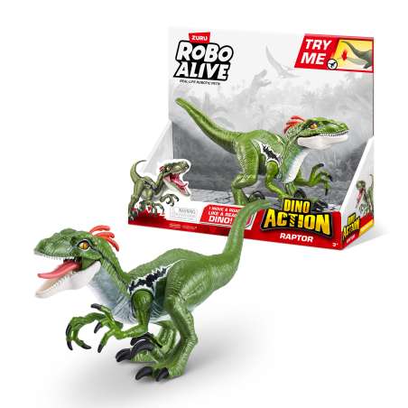 zuru robo alive raptor con sonido dino action (zuru - 7172)
