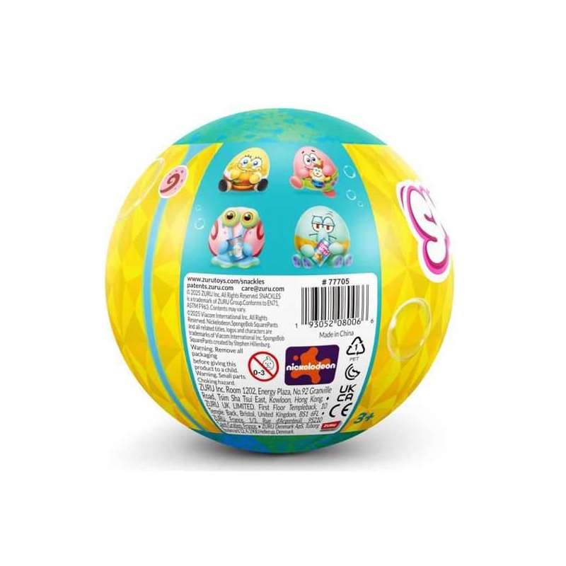 zuru snackles s1 peluche bob esponja en capsula (zuru - 77705gq1) zuru snackles s1 peluche bob esponja en capsula (zuru - 77705gq1)