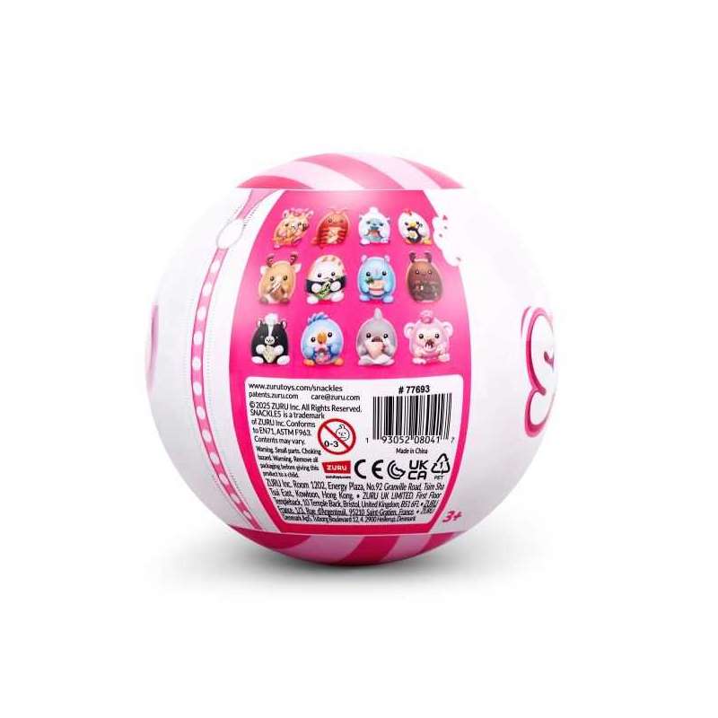 zuru snackles s1 peluche 13 cm en capsula surtidos (zuru - 77693gq1) zuru snackles s1 peluche 13 cm en capsula surtidos (zuru - 77693gq1)