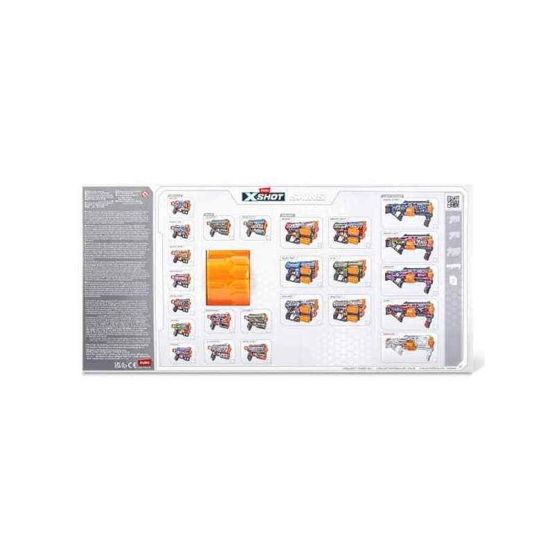 x-shot pistola skins last stand con 16 dardos (zuru - 365189)